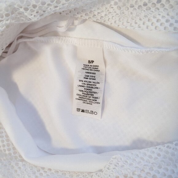 Garage White Sporty Activewear Tank Tops, Athletic Top, Size S - Picture 3 of 6